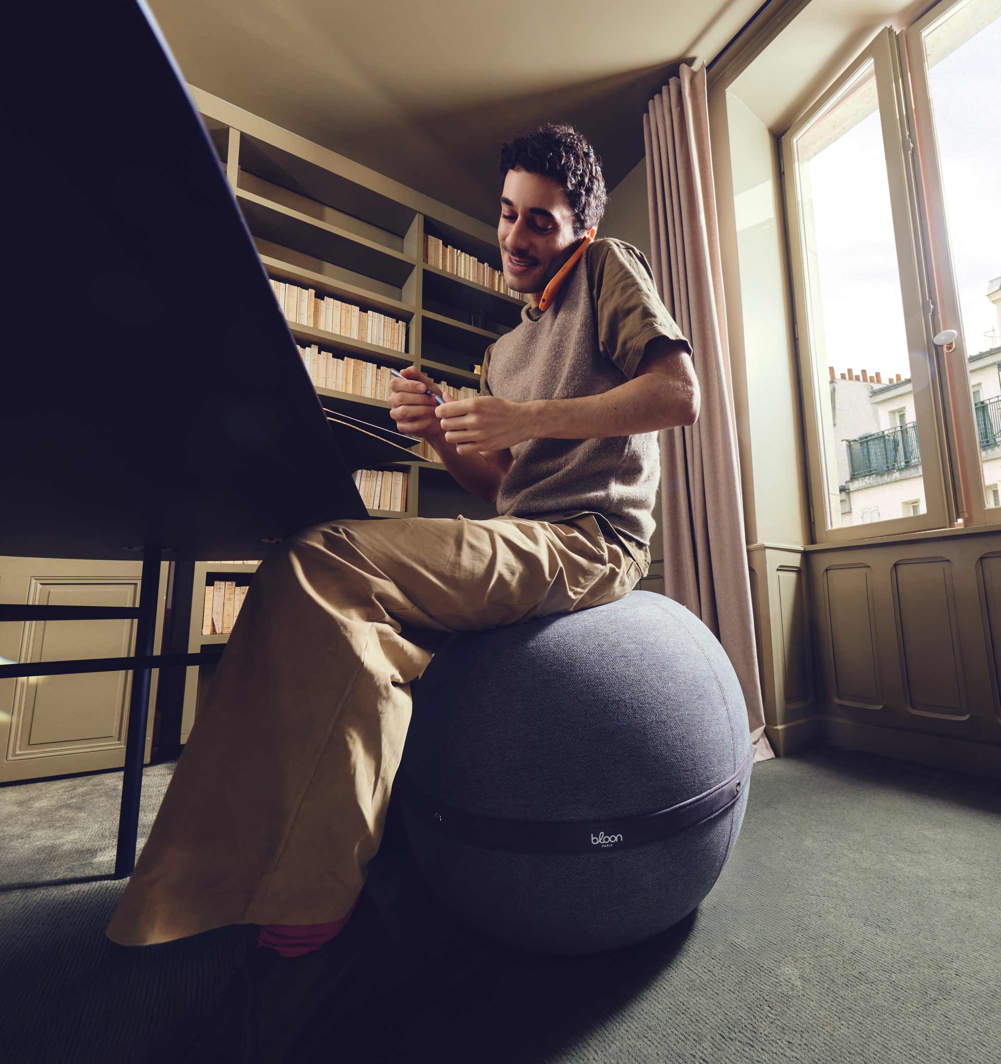 The Bloon, active seating: postural muscles engaged